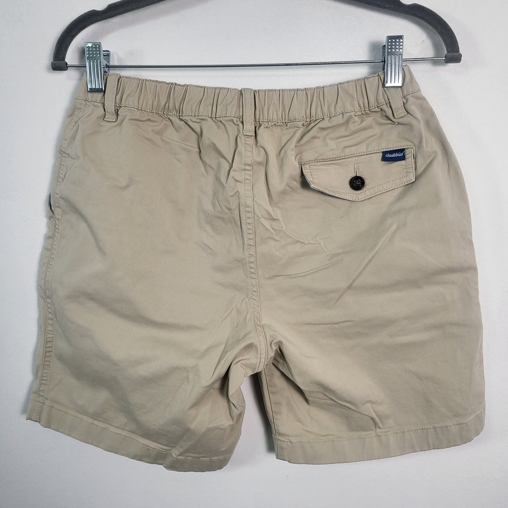 Chubbies Originals Shorts Men's Small Khaki Tan Stretch Cotton Boomshakalaka 7in - Picture 2 of 6